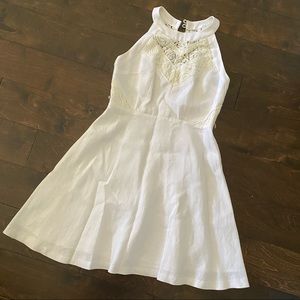 Donna Morgan white lace dress